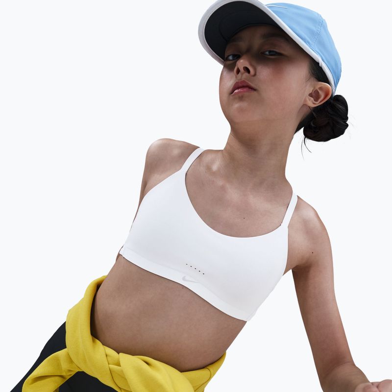 Reggiseno da bambina Nike Alate White/Light Smoke Grey 5