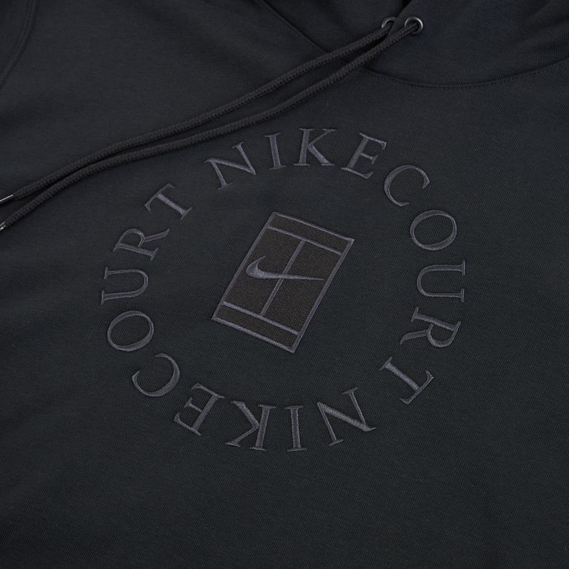 Felpa da tennis uomo Nike Court Dri-Fit Heritage French Terry Hoodie black/anthracite 8