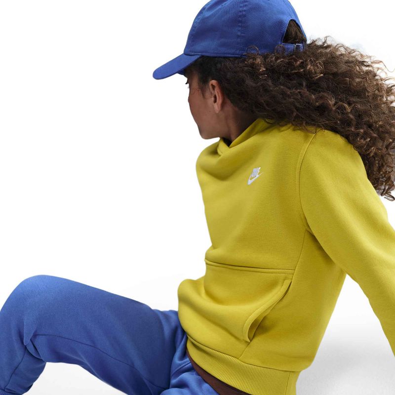 Pantaloni da bambino Nike Sportswear Club Fleece blu cometa/bianco 4