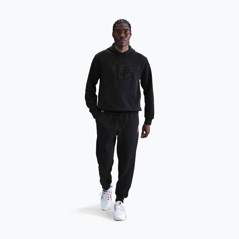 Felpa da tennis uomo Nike Court Dri-Fit Heritage French Terry Hoodie black/anthracite 2