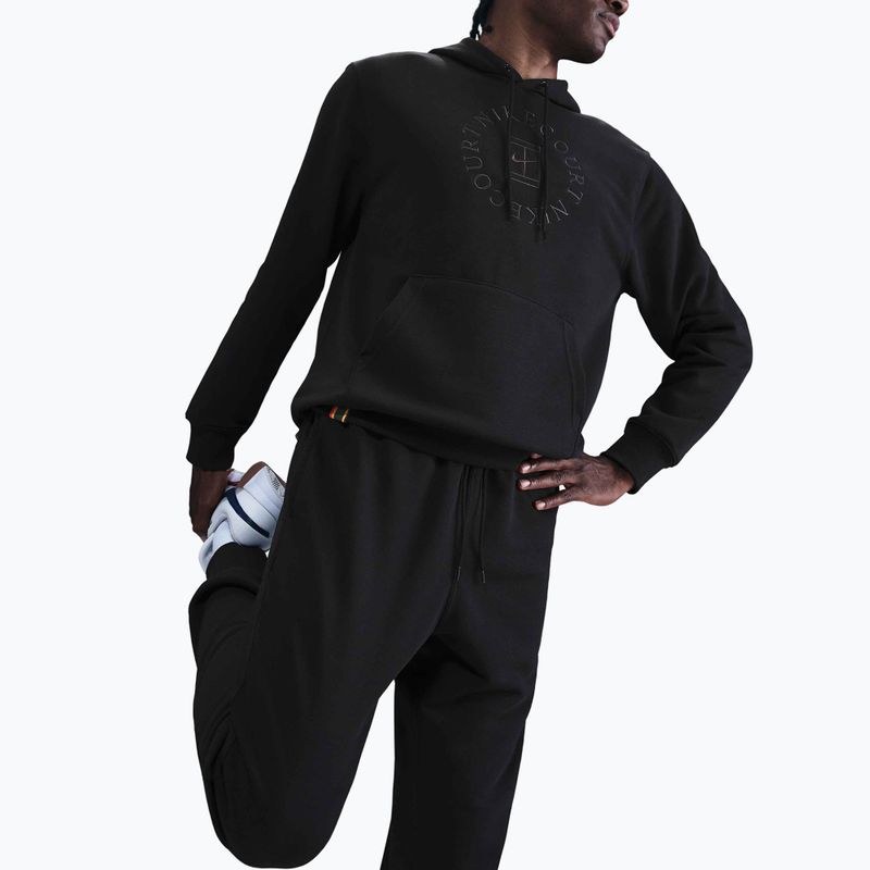 Felpa da tennis uomo Nike Court Dri-Fit Heritage French Terry Hoodie black/anthracite 4