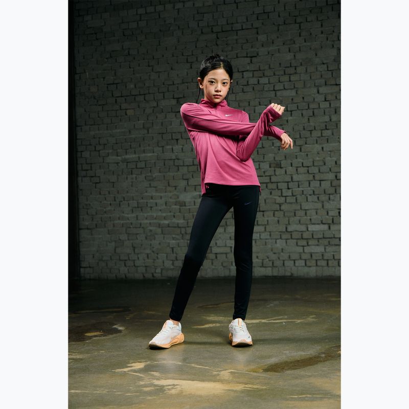 Maglia a maniche lunghe da allenamento per bambini Nike Dri-Fit 1/4 Zip sweet beet/white 9