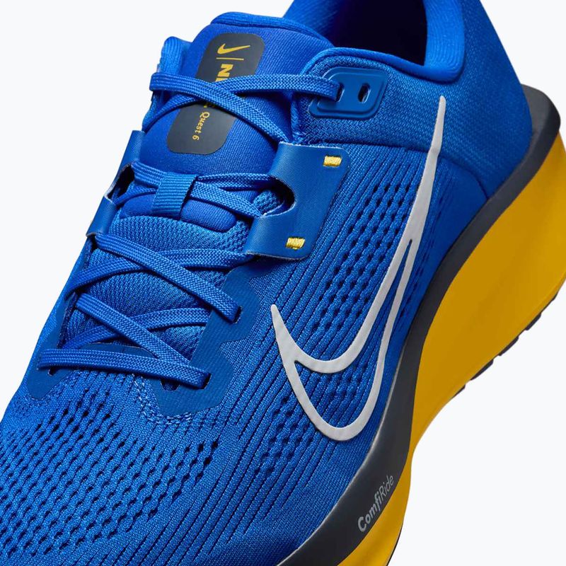 Uomo Nike Quest 6 gioco royal / football grey / mezzanotte marina scarpe da corsa 8