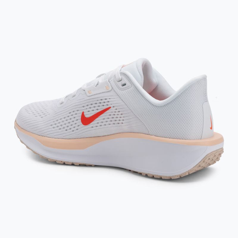 Nike Quest 6 donne scarpe da corsa bianco / bright crimson / lavato coral 3