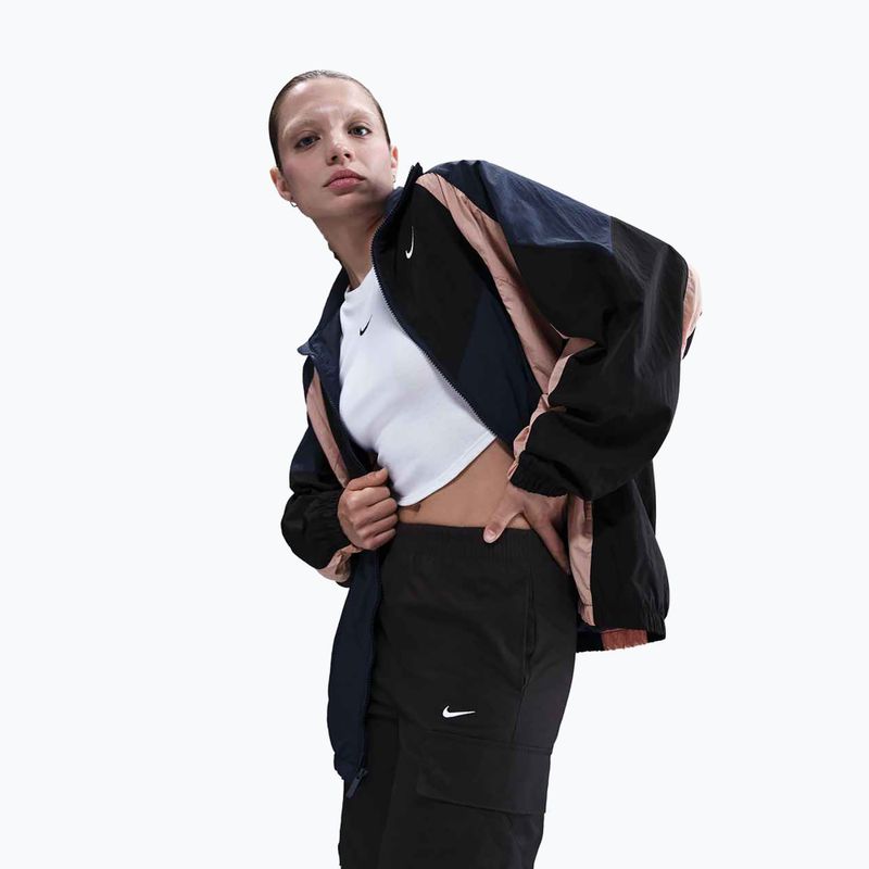 Giacca da donna Nike Sportswear Oversized midnight navy/black/particle pink/sail 5
