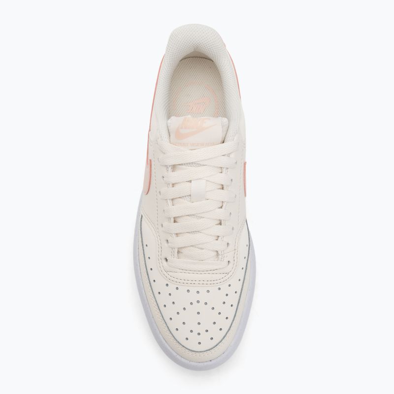 Scarpe Nike Court Vision Alta donna avorio pallido/corallo lavato/bianco 5