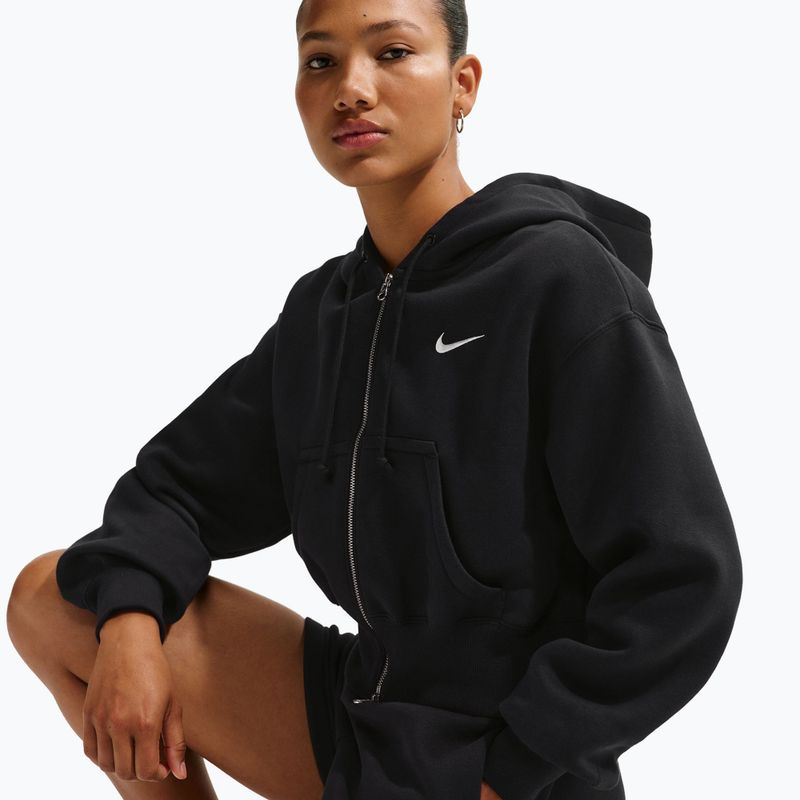 Felpa da donna  Nike Sportswear Phoenix Fleece Loose Full-Zip black/sail 4