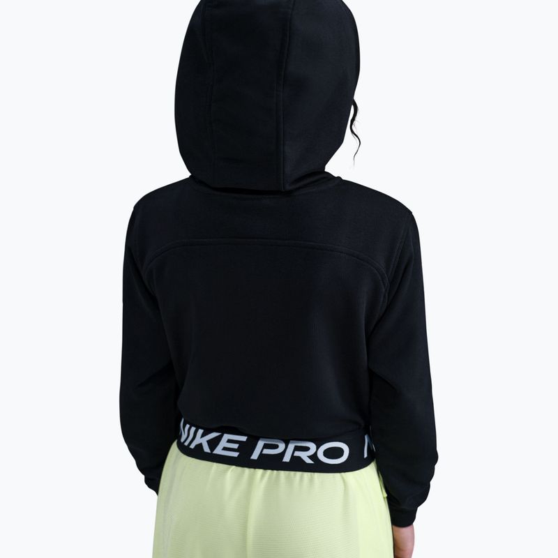 Felpa bambini Nike Pro Fleece black/black/black/white 4