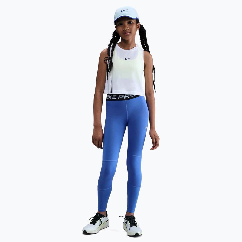 Leggings da bambino Nike Pro Dri-FIT blu cometa/nero/bianco 2