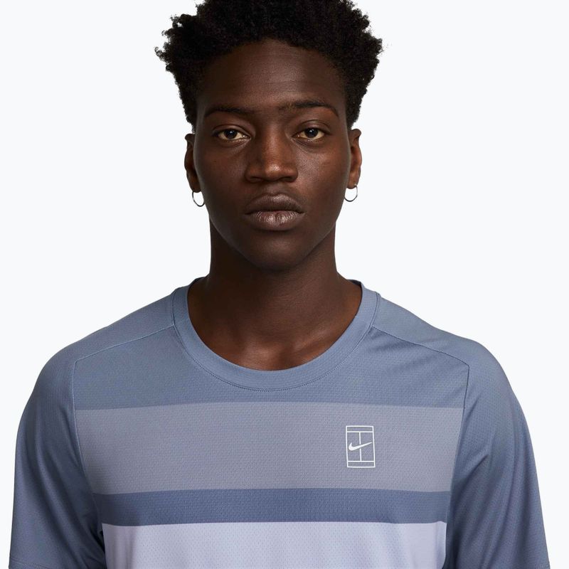 Maglietta da tennis Nike Court Dri-Fit Advantage world indaco/bianco da uomo 3