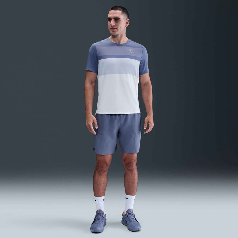 Maglietta da tennis Nike Court Dri-Fit Advantage world indaco/bianco da uomo 5