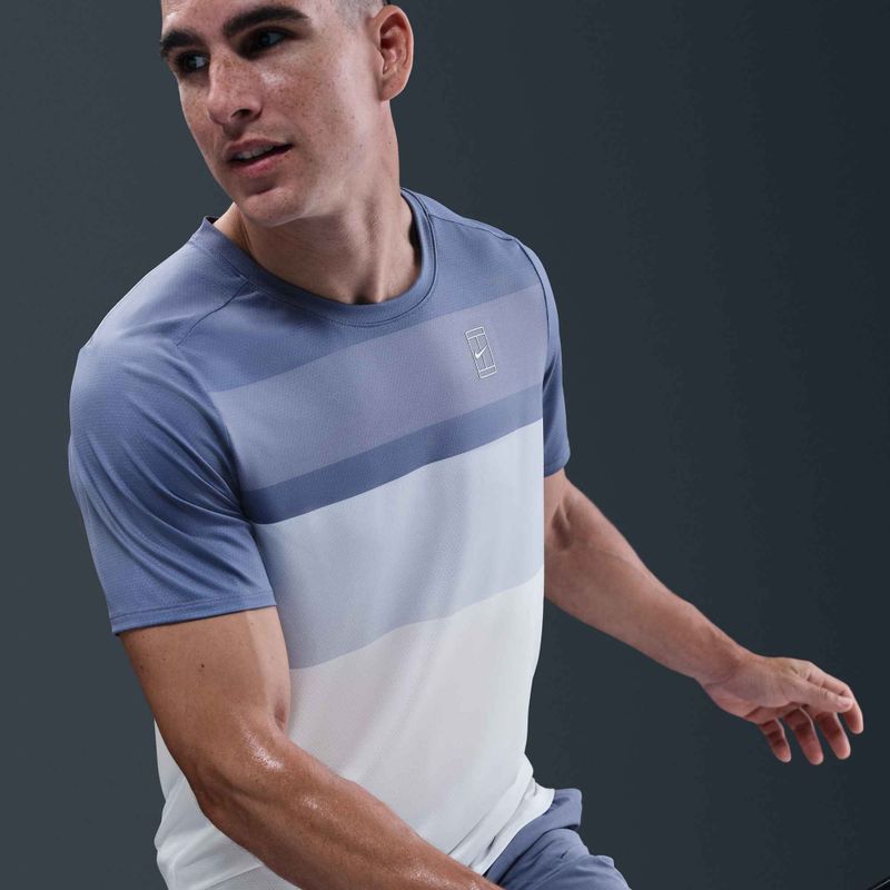 Maglietta da tennis Nike Court Dri-Fit Advantage world indaco/bianco da uomo 7