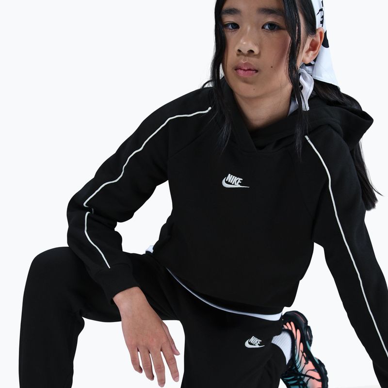 Tuta da bambino Nike Sportswear Club Fleece Hooded black/black/white/white 5