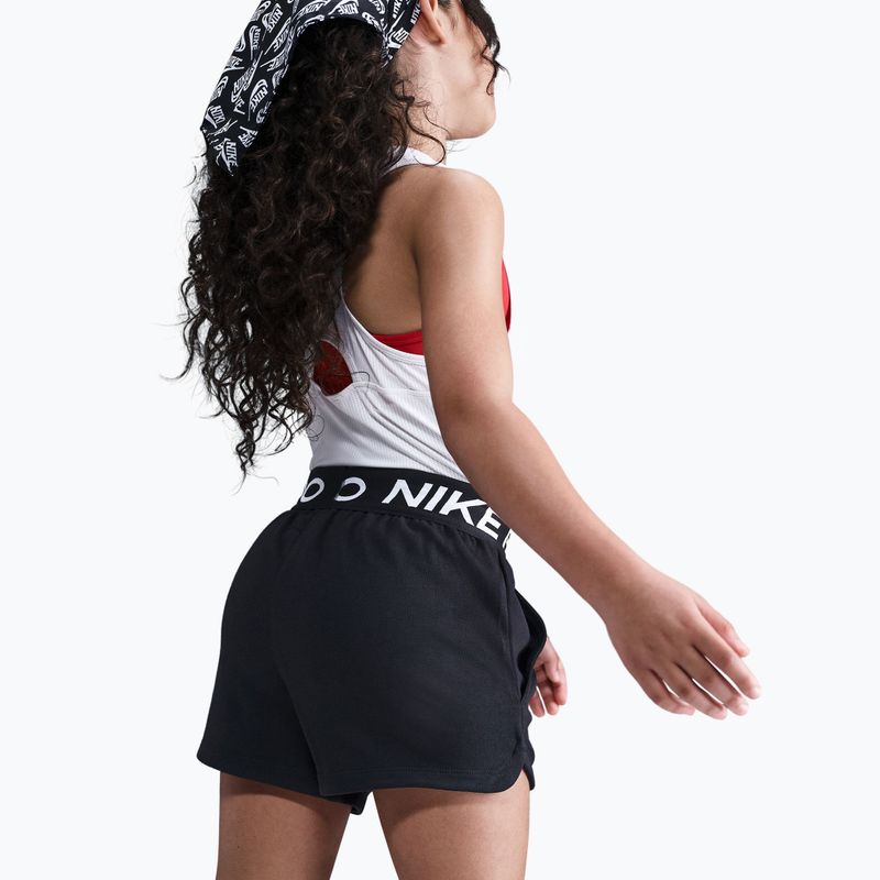 Pantaloncini bambini Nike Pro Fleece black/black/black/white 6