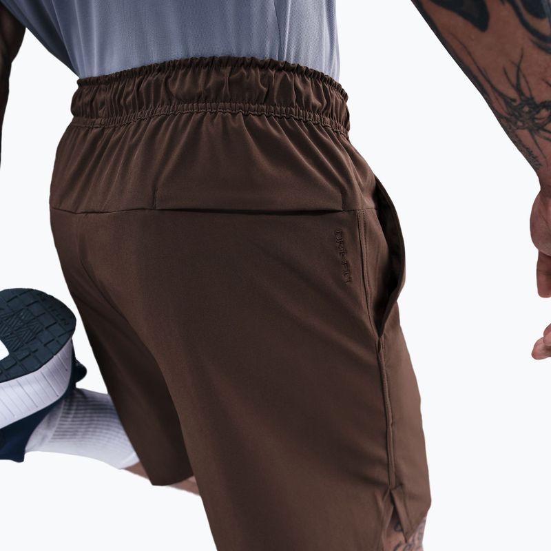Pantaloncini da allenamento uomo Nike Unlimited baroque brown/black/baroque brown 4