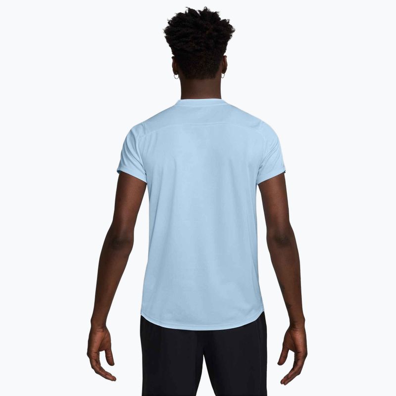 Maglietta da tennis Nike Court Dri-Fit Victory uomo blu celestino/nero 2