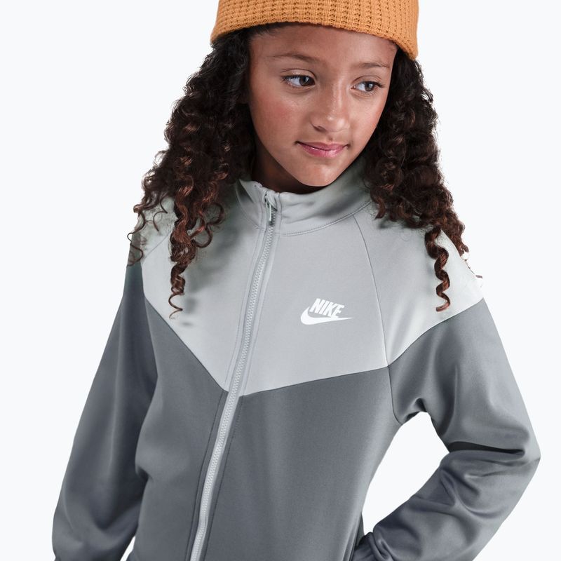 Tuta da bambino Nike Sportswear smoke grey/light smoke grey/white 4
