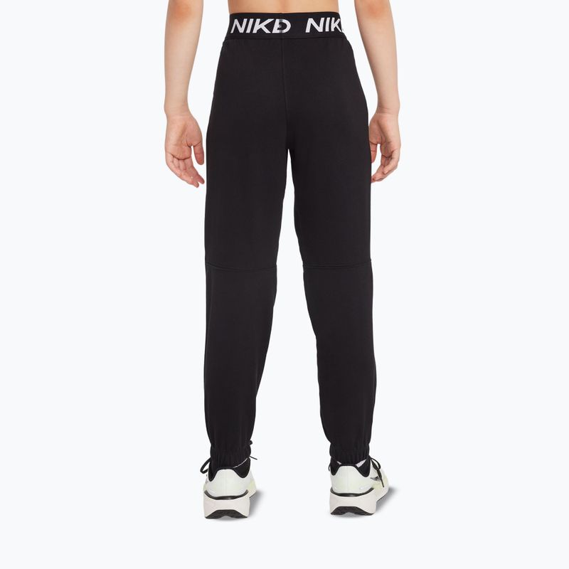 Pantaloni per bambini Nike Pro Fleece black/black/black/white 3