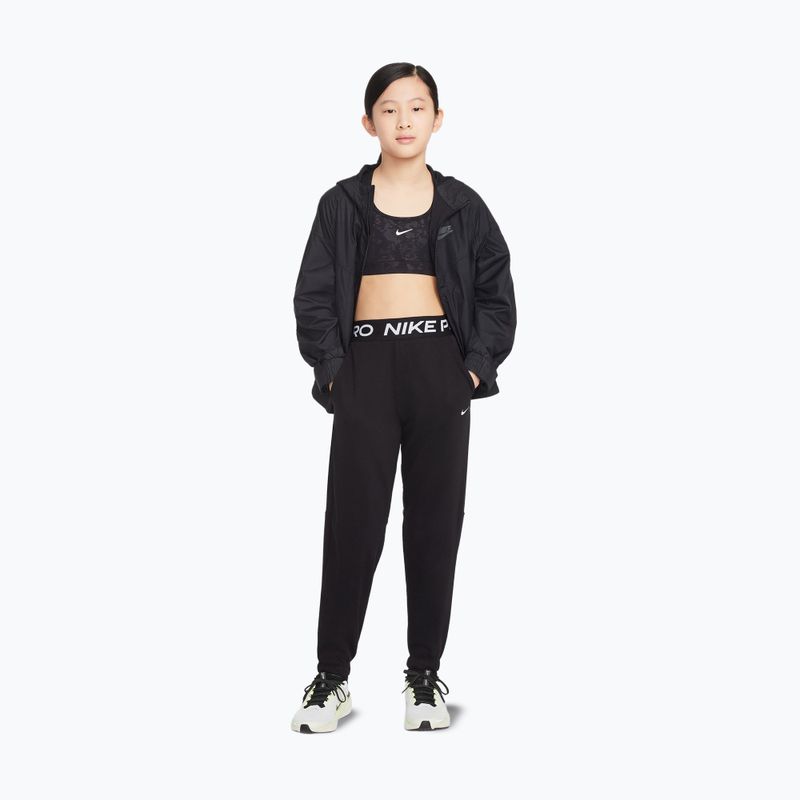 Pantaloni per bambini Nike Pro Fleece black/black/black/white 2
