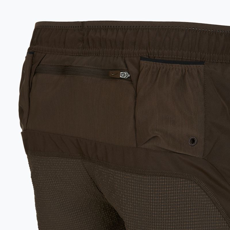 Pantaloncini da corsa Nike Run Dri-Fit 5" uomo marrone barocco/nero 9