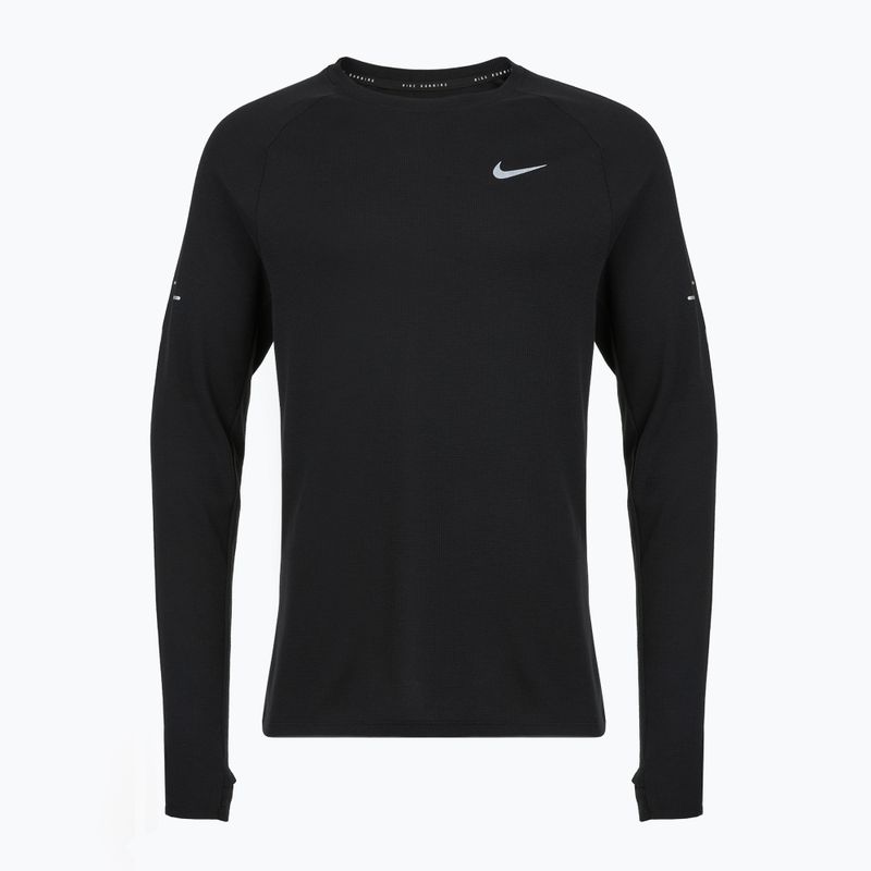 Uomo Nike Stride Dri-Fit Waffle Crew running a maniche lunghe nero 7