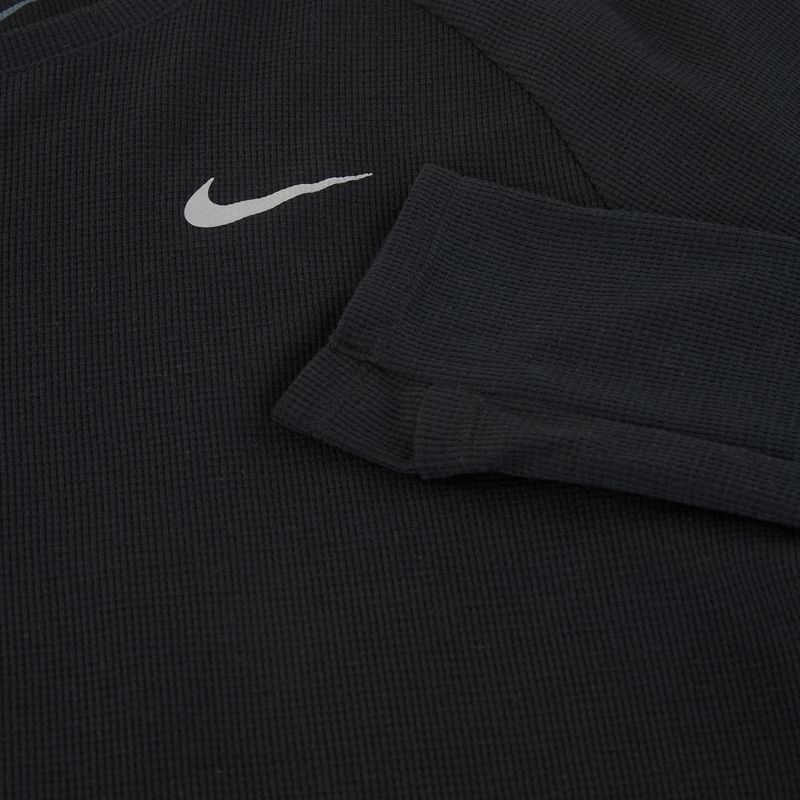 Uomo Nike Stride Dri-Fit Waffle Crew running a maniche lunghe nero 10