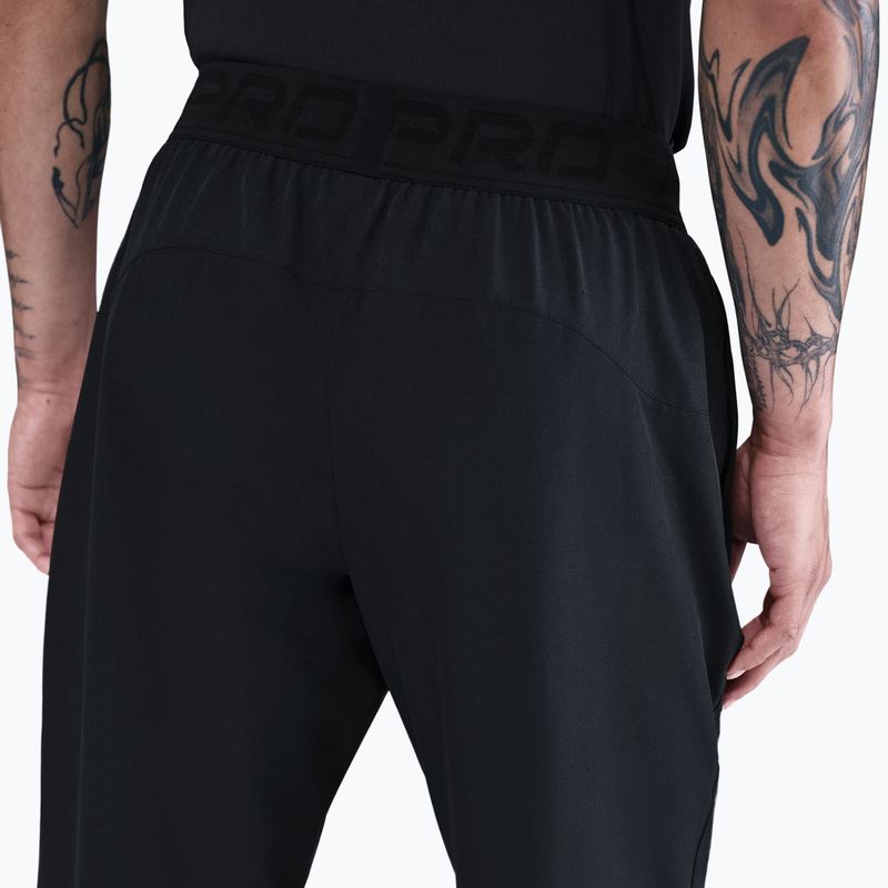 Pantaloni da uomo Nike Pro Training Dri-Fit neri/bianco 5