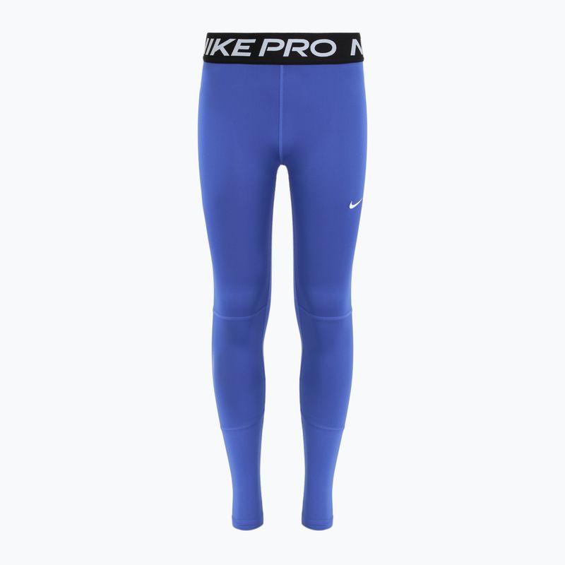 Leggings da bambino Nike Pro Dri-FIT blu cometa/nero/bianco 7