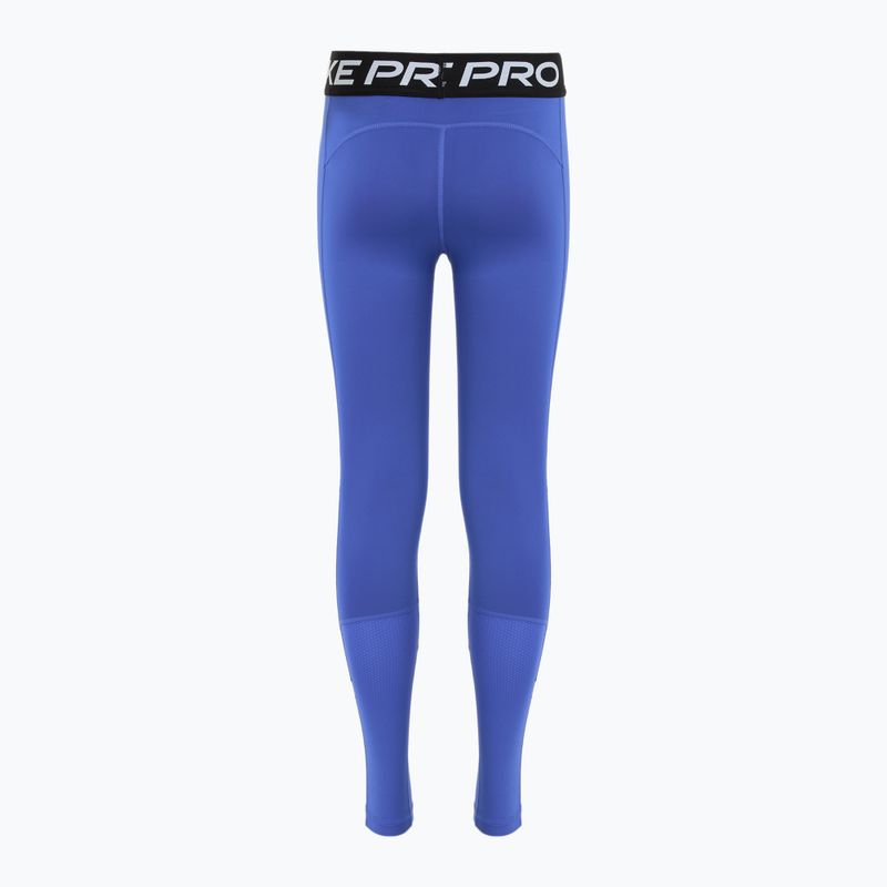 Leggings da bambino Nike Pro Dri-FIT blu cometa/nero/bianco 8