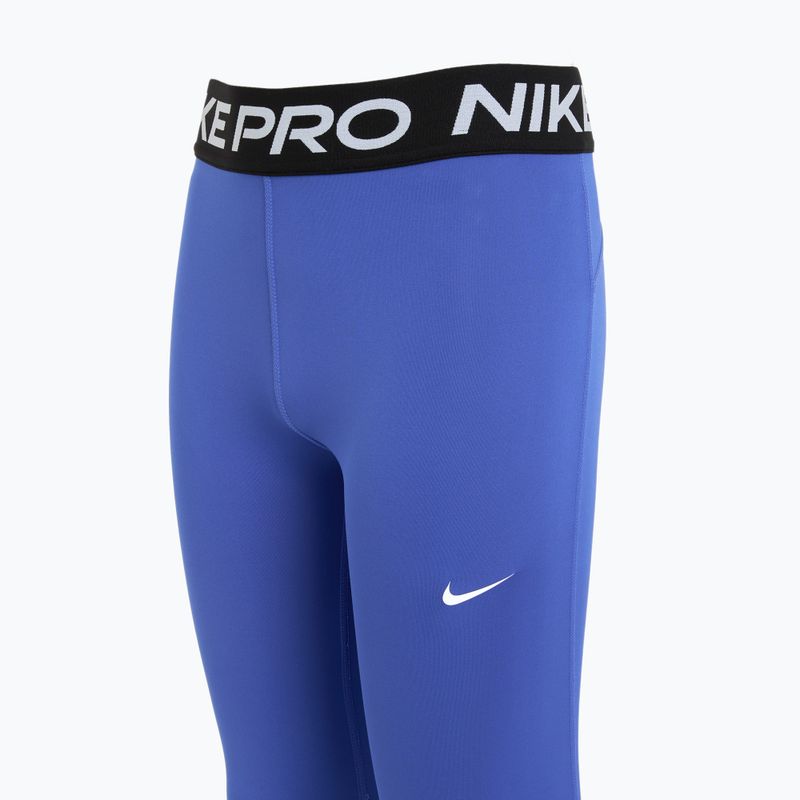 Leggings da bambino Nike Pro Dri-FIT blu cometa/nero/bianco 9