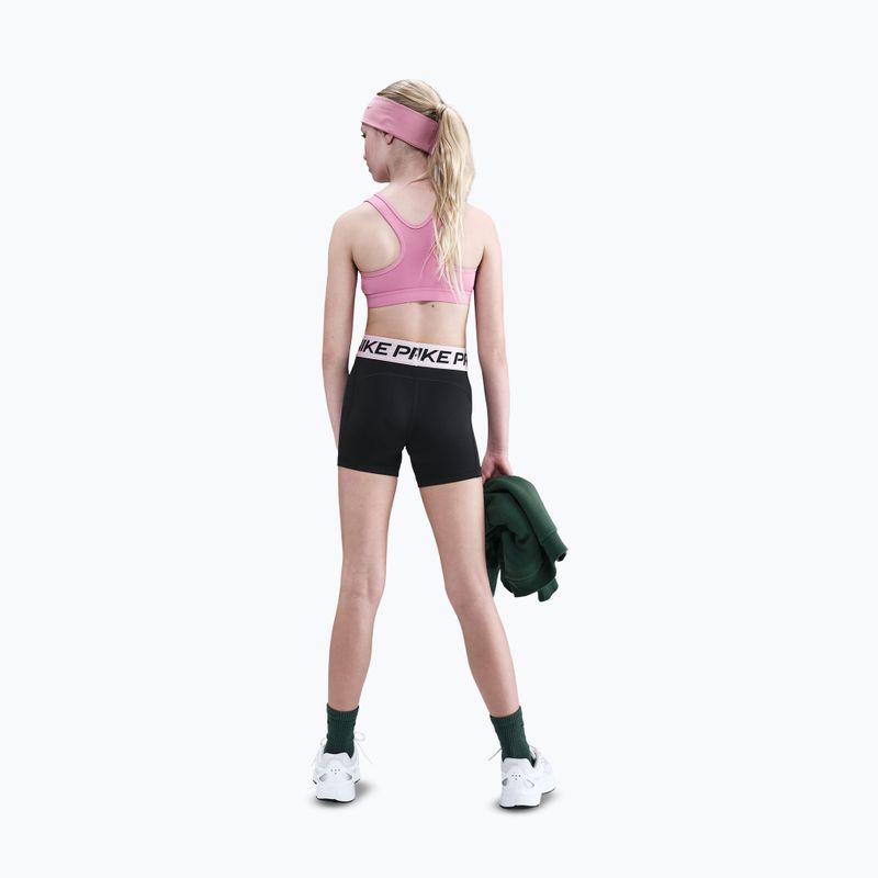 Pantaloncini da bambino Nike Pro black/med soft pink/white 3