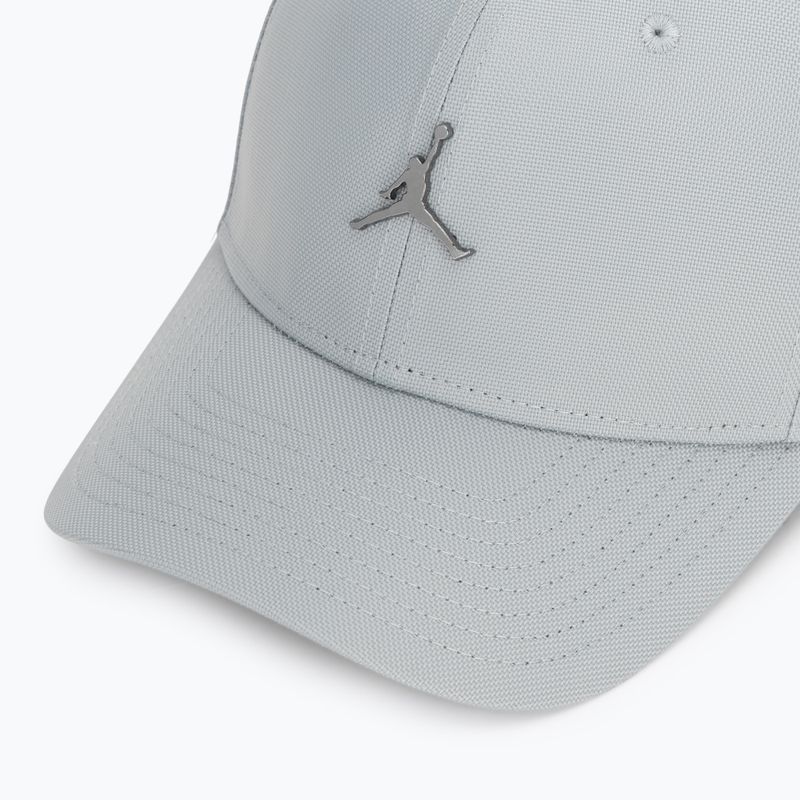 Cappellino con visiera Nike Jordan Rise Structured Metal Jumpman light smoke grey/R511 3