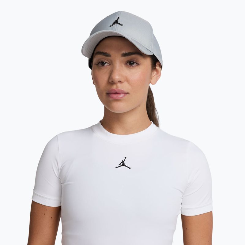 Cappellino con visiera Nike Jordan Rise Structured Metal Jumpman light smoke grey/R511 5