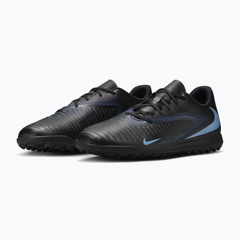Scarpe da calcio uomo Nike Phantom 6 Low Club TF nero/nero 3