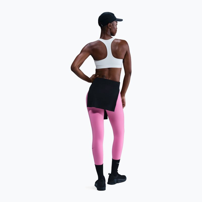 Reggiseno sportivo Nike Swoosh Medium Support white/black 3