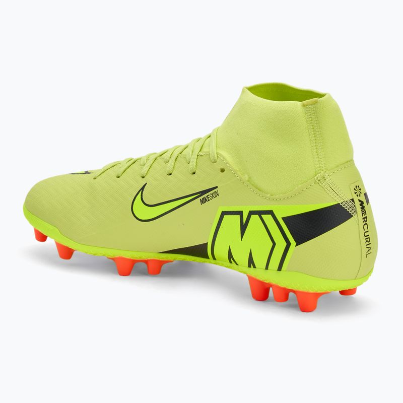 Scarpe da calcio uomo Nike Mercurial Superfly 10 Academy AG limelight/hyper crimson/volt 3