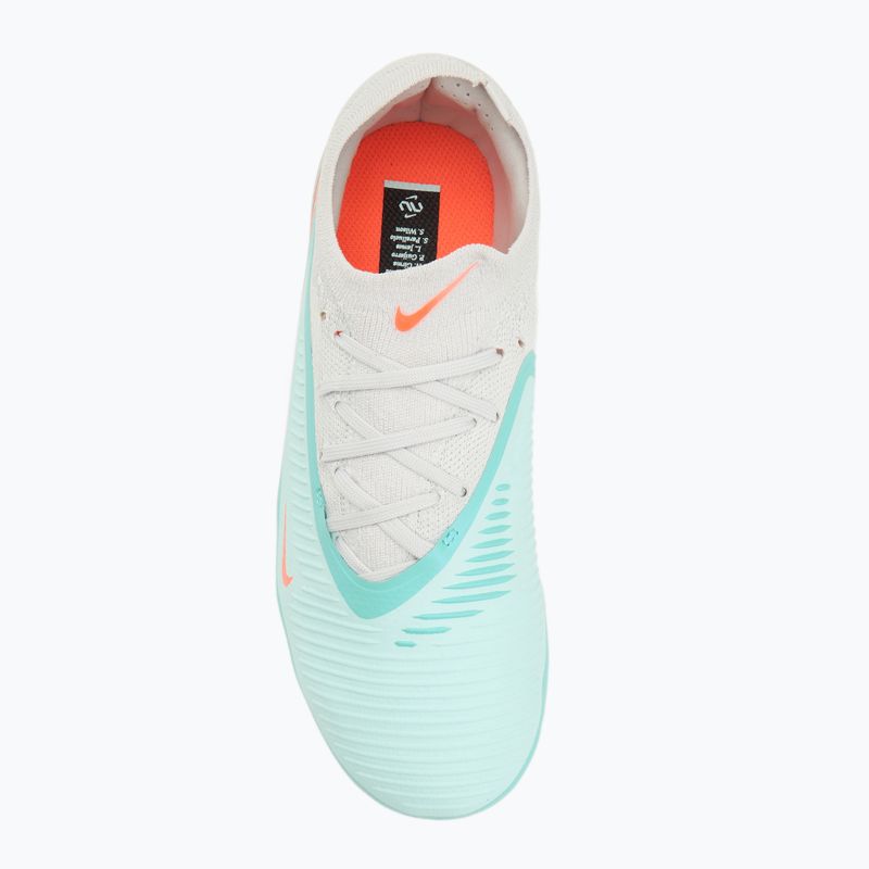Scarpe da calcio uomo Nike United Phantom 6 Low Pro Jr FG/MG pistachio frost/hyper orange 5