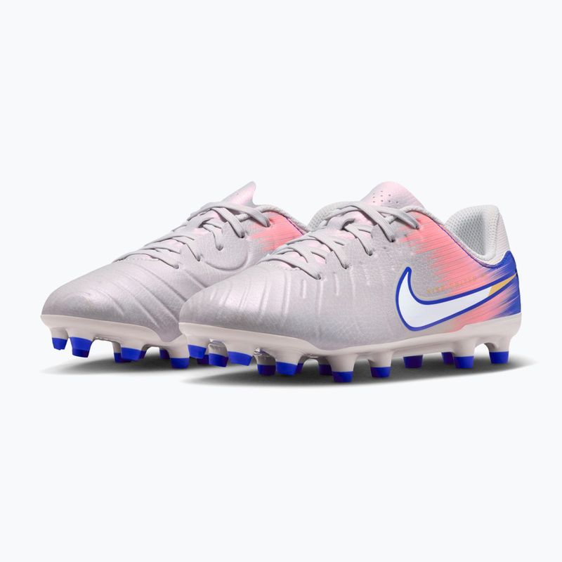Scarpe da calcio junior Nike United Tiempo Legend 10 Academy Jr FG/MG vast grey/racer blue 3