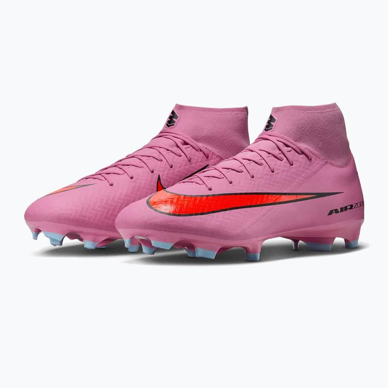 Scarpe da calcio uomo Nike Mercurial Superfly 10 Academy MG magic flamingo/nero/total crimson 3
