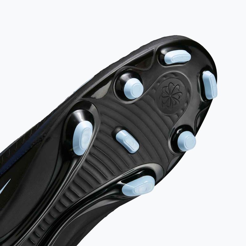 Scarpe da calcio uomo Nike Phantom 6 Low Club FG/MG nero/nero 10