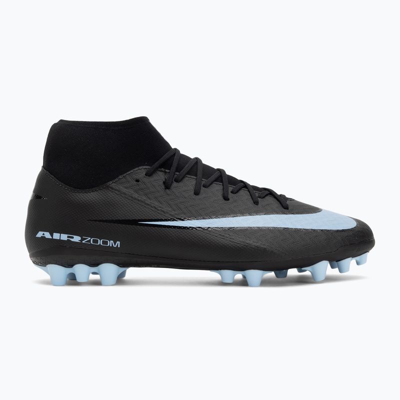 Scarpe da calcio uomo Nike Mercurial Superfly 10 Academy AG nero/blu ghiaccio 2