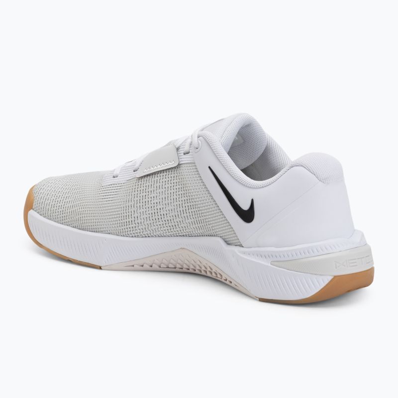 Scarpe per sollevamento pesi uomo Nike Metcon 10 white/platinum tint/black 3