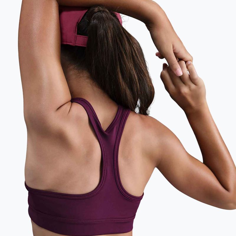 Reggiseno sportivo per bambina Nike Swoosh burgundy/white 4