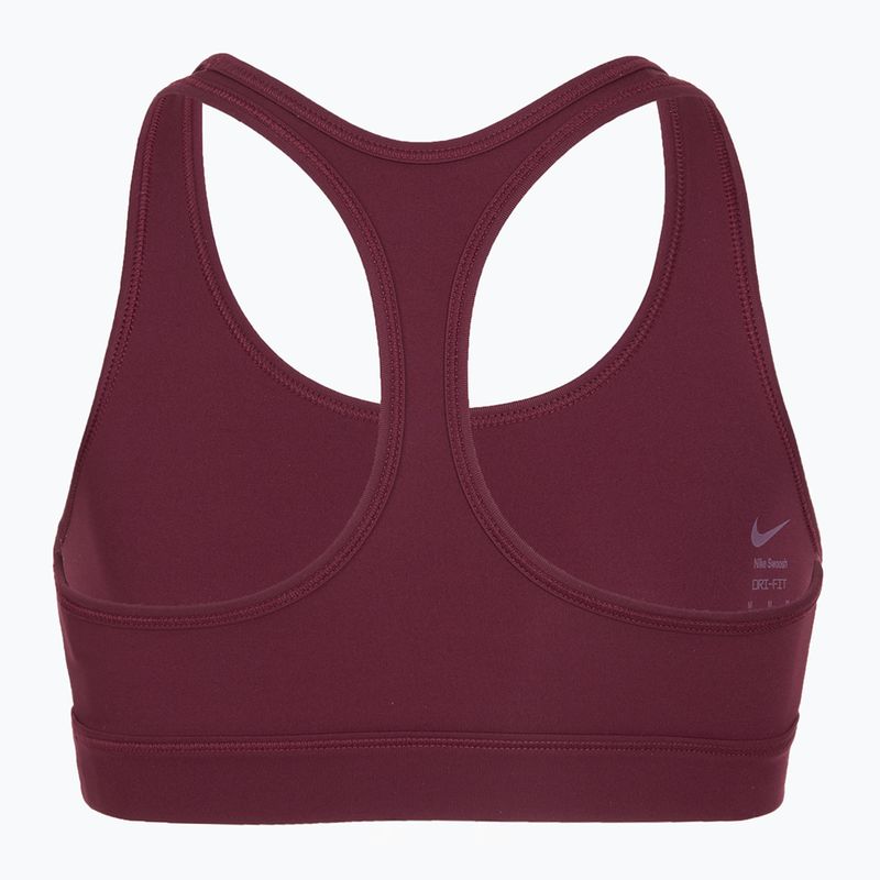 Reggiseno sportivo per bambina Nike Swoosh burgundy/white 7