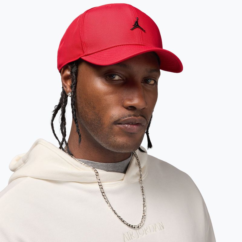 Cappellino con visiera Nike Jordan Rise Structured Metal Jumpman gym red/r511 5