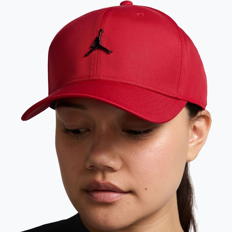 Cappellino con visiera Nike Jordan Rise Structured Metal Jumpman gym red/r511 9