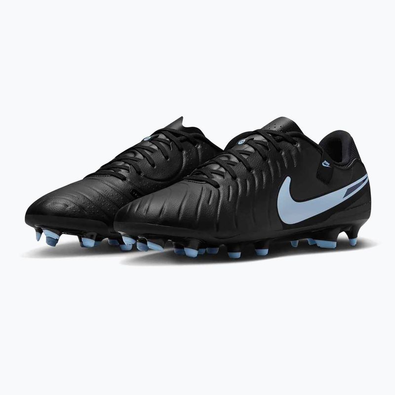 Scarpe da calcio da uomo Nike Tiempo Legend 10 Academy FG/MG nero/nero 10