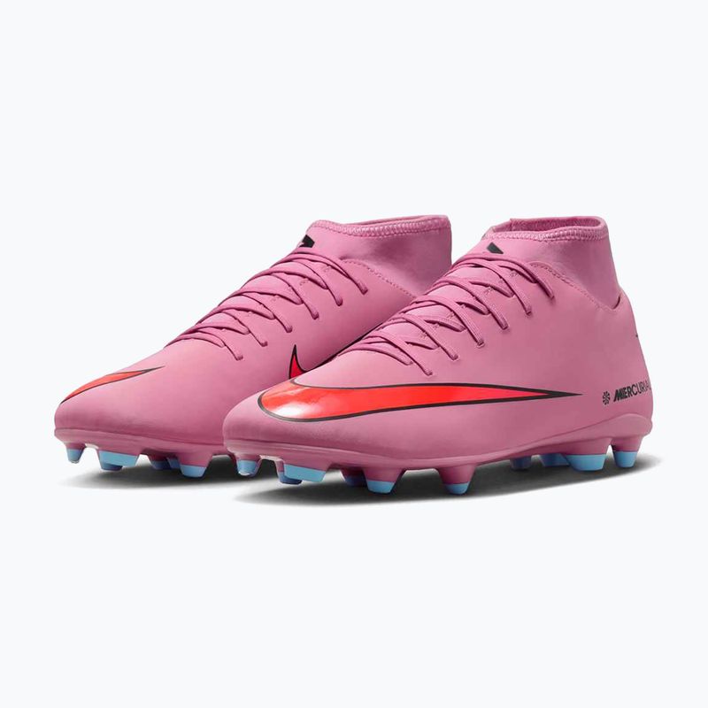 Scarpe da calcio uomo Nike Mercurial Superfly 10 Club FG/MG magic flamingo/nero/total crimson 10