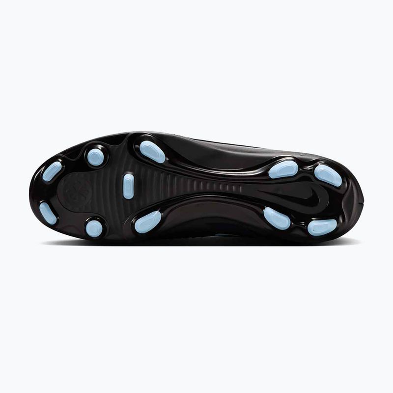 Scarpe da calcio uomo Nike Phantom 6 High Club FG/MG nero/nero 5