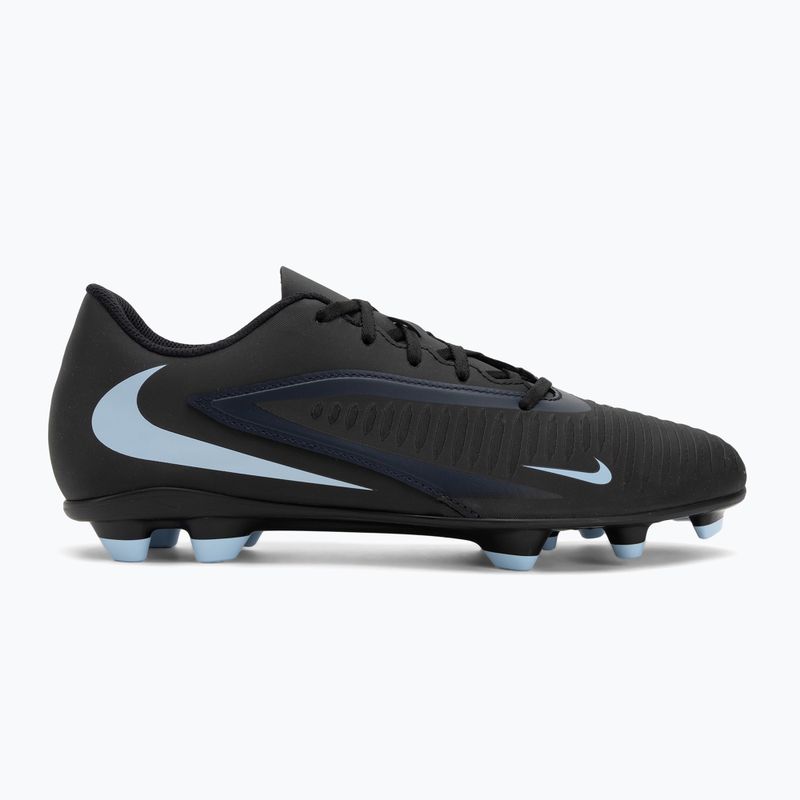 Scarpe da calcio uomo Nike Phantom 6 Low Club FG/MG nero/nero 2